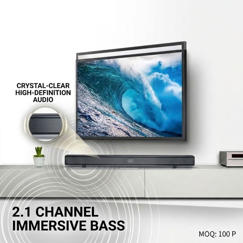 Smart Home Audio ATC639 65W 2.1 Subwoofer Channel Modern Living Room Wireless Streaming