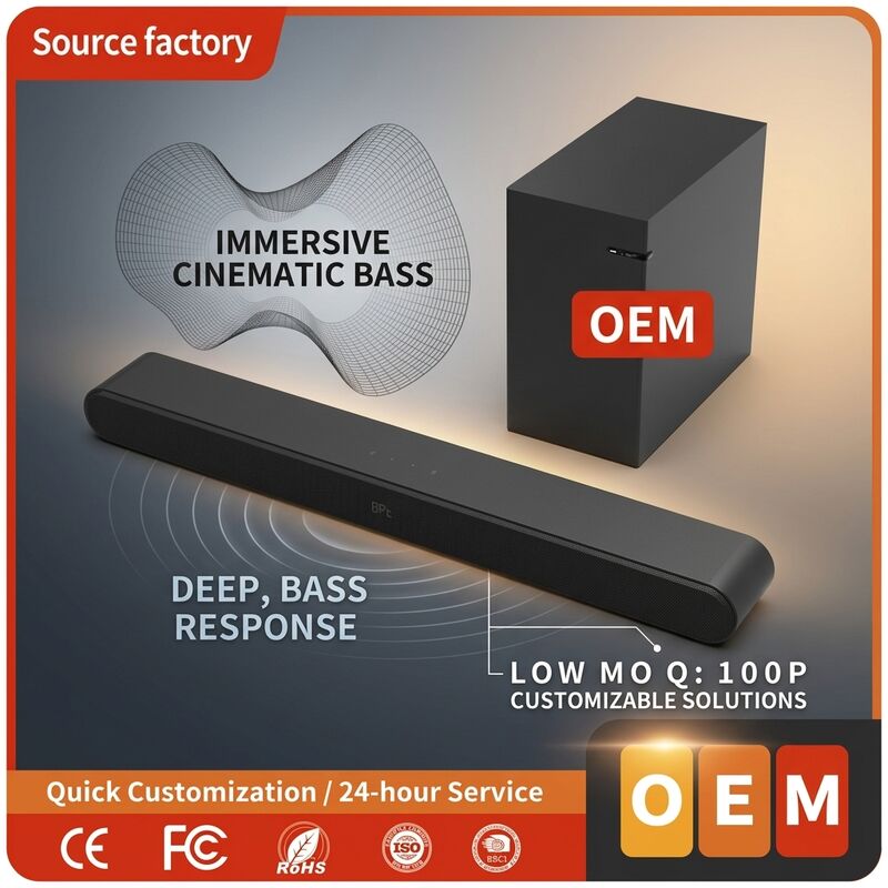 TV Soundbar Speaker AS510-2.1 100W Karaoke Subwoofer Theater Home Theater Deep Bass