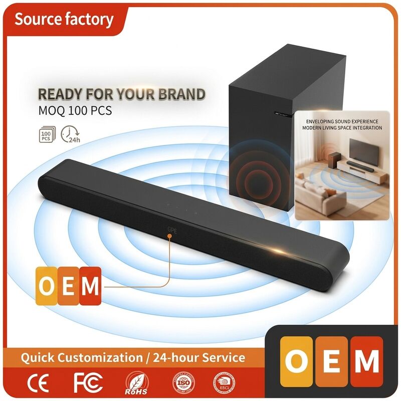TV Soundbar Speaker AS510-2.1 100W Karaoke Subwoofer Theater Home Theater Deep Bass